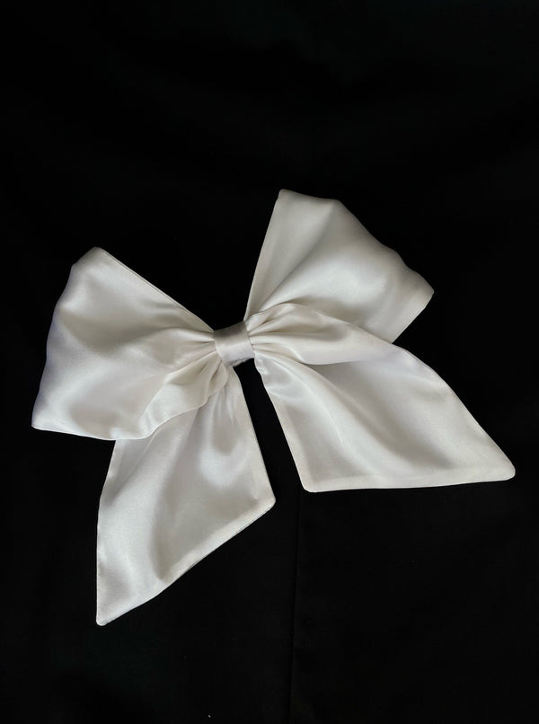 SILK-SATIN HAIR BOW
